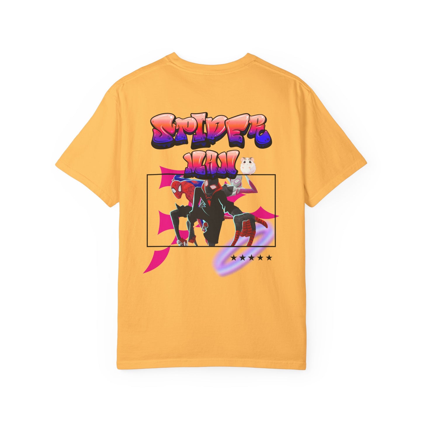Spider-Man Graphic T-Shirt - Unisex, Vibrant Yellow, Perfect for Fans