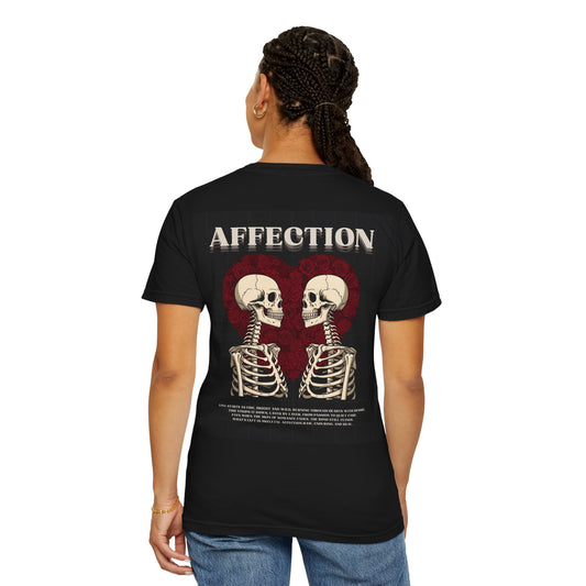 Affection Skeletons Unisex Garment-Dyed T-Shirt for Valentine's Day